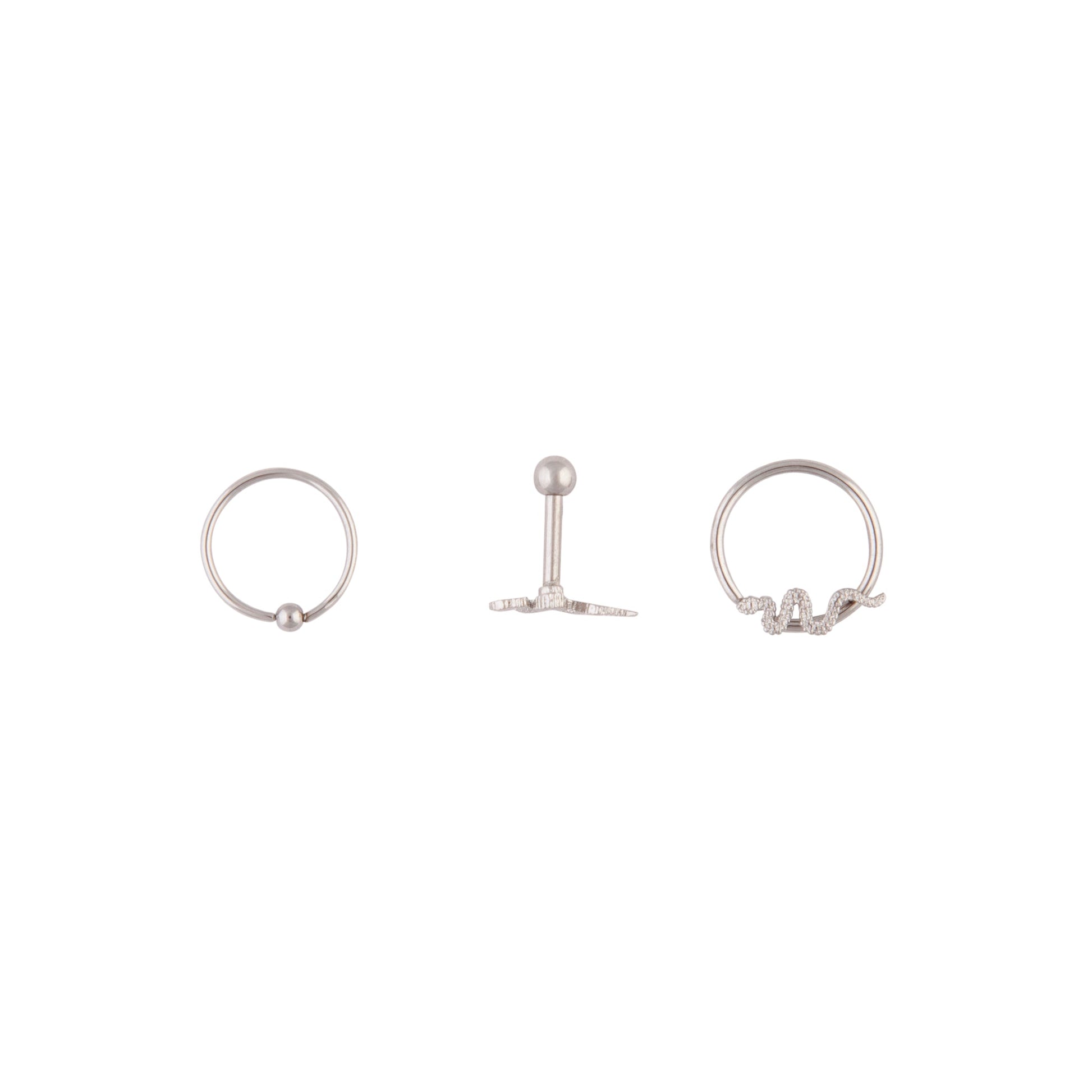 Surgical Steel Snake Body Cartilage Set