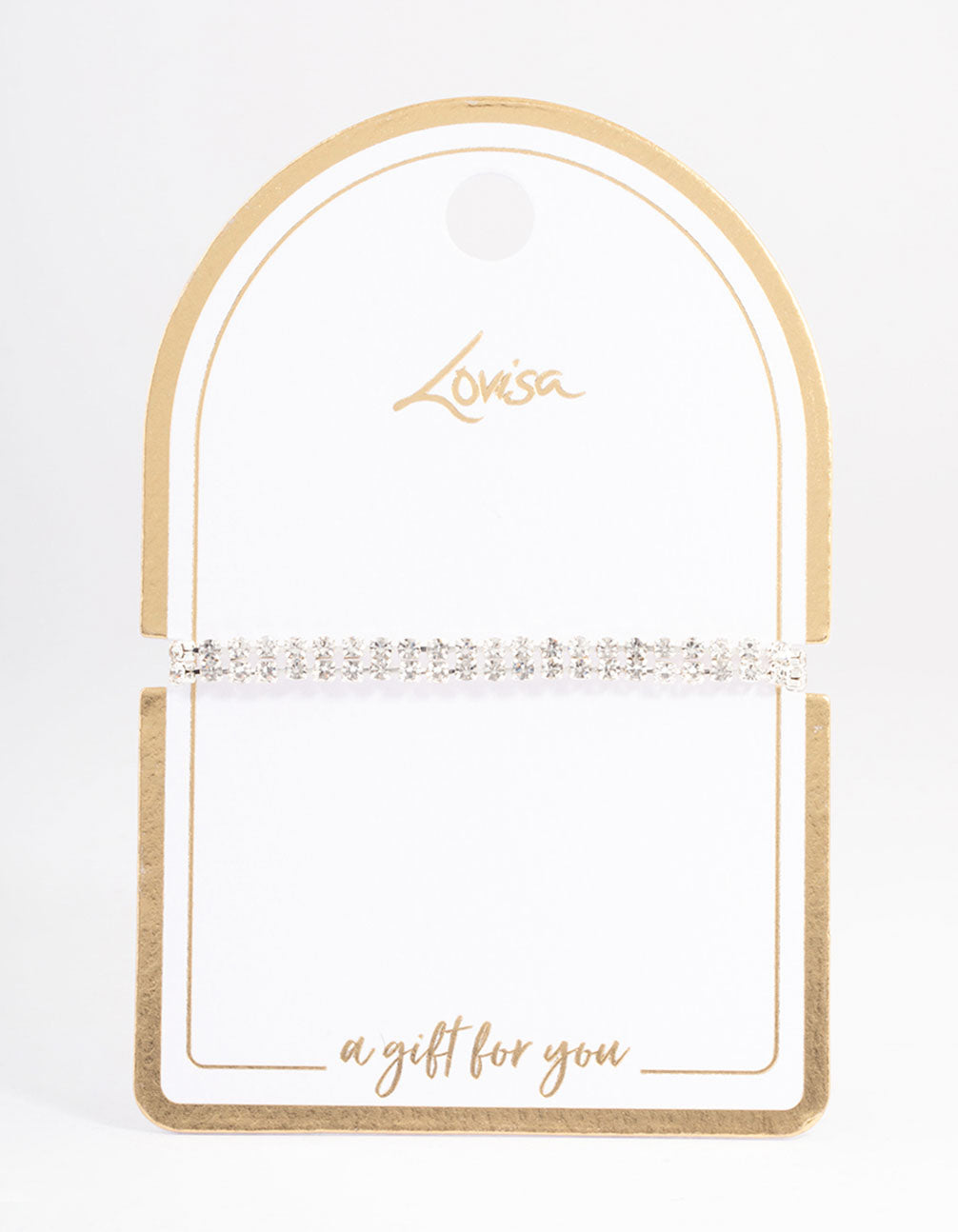 Silver Classic Cup Chain Tennis Bracelet