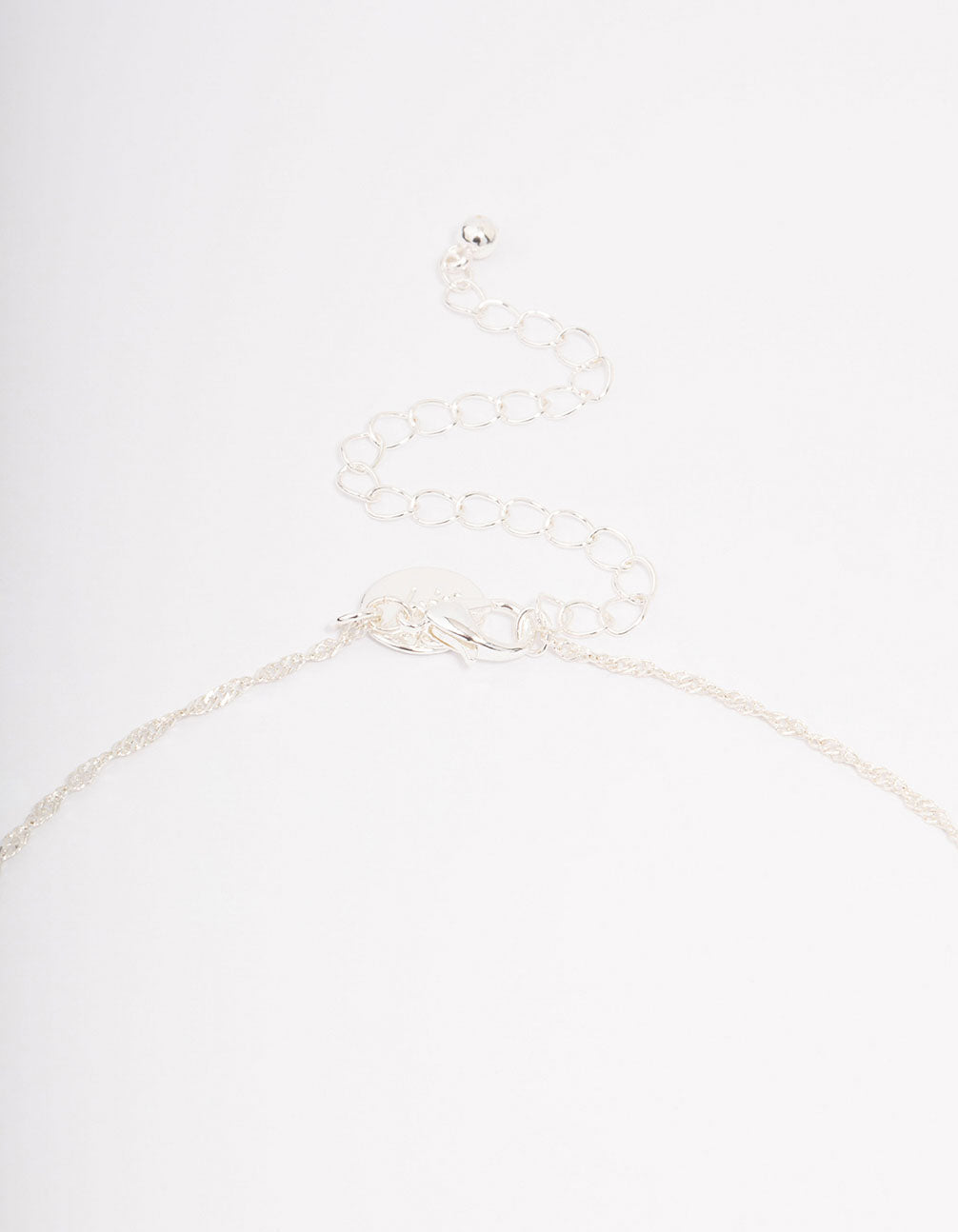 Silver Plated Diamante Cross Pendant Necklace & Stud Earring Set