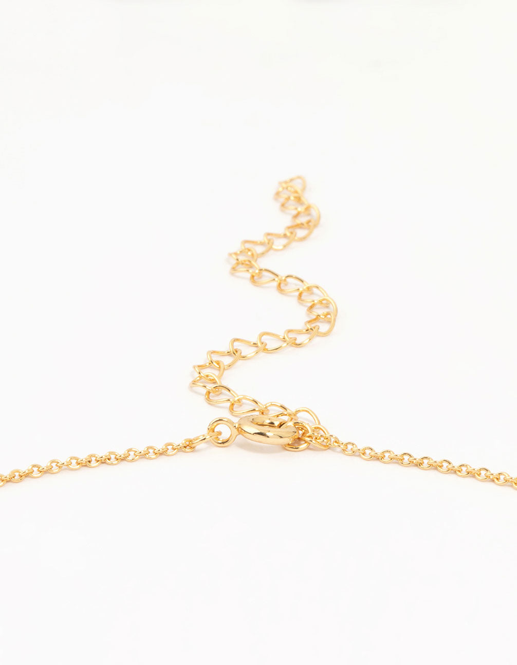 Gold Plated Brass Cubic Zirconia Hollow Flower Necklace