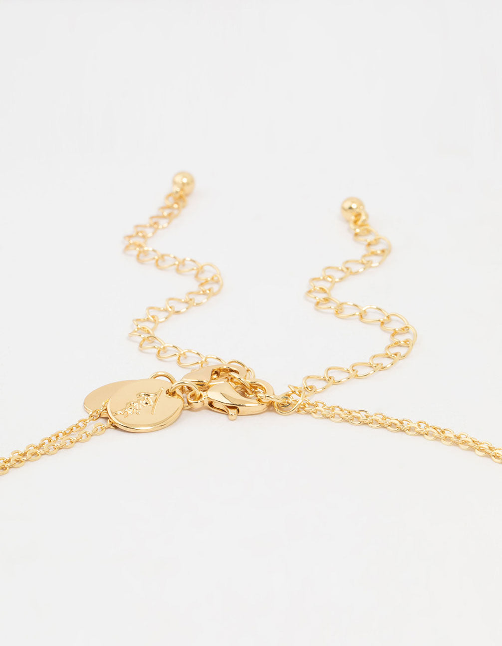 Gold Plated Cherry & Mushroom Layered Necklace