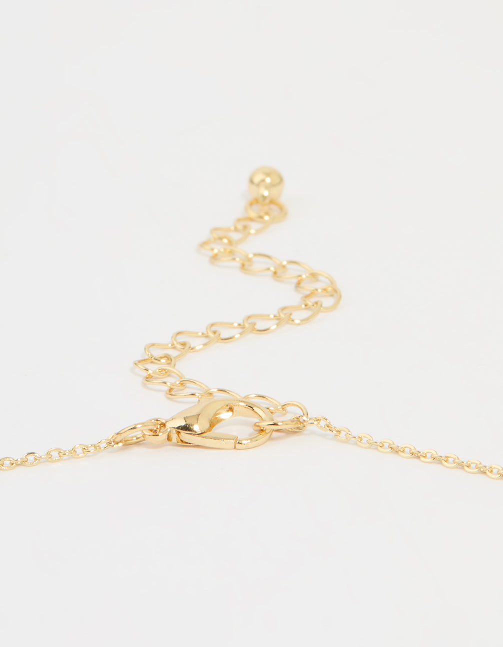 Gold Plated Cubic Zirconia Baguette Cross Pendant Necklace