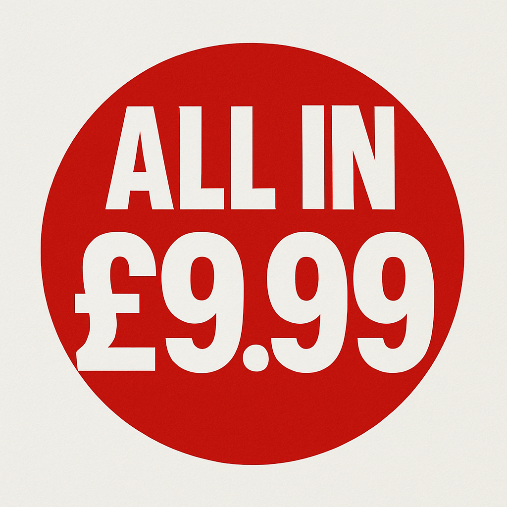 EVERYTHING FOR £9.99