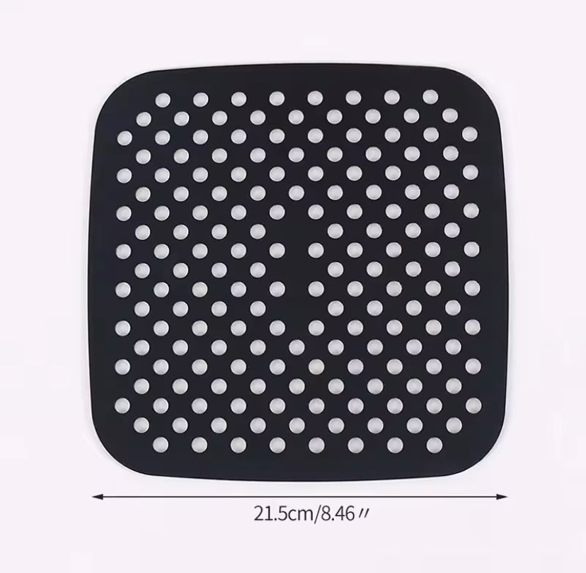 Silicone Reusable Square Air Fryer Mat, Non Stick Baking Mat, Kitchen Utensils Pan Tool Accessories