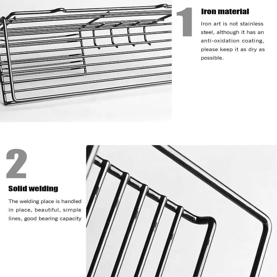 Self Adhesive Caddy Shelf With Hook, Combo Organizer Basket.