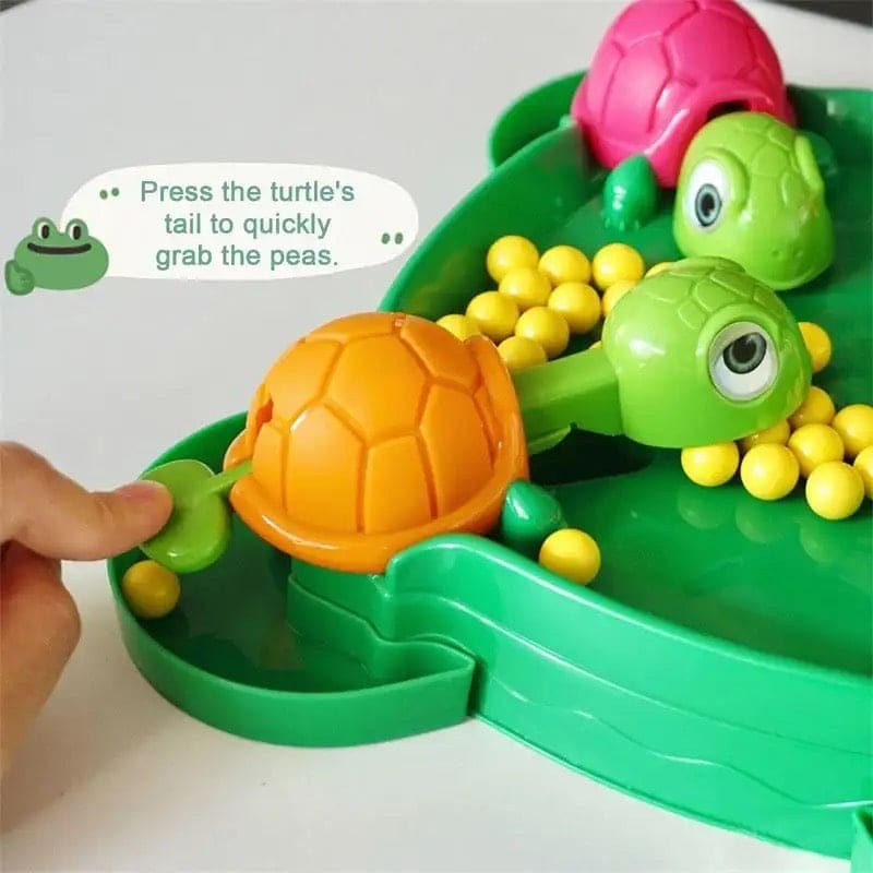 Hungry Turtle Board Toy, Turtle Snatching Bean Ball Table Game.
