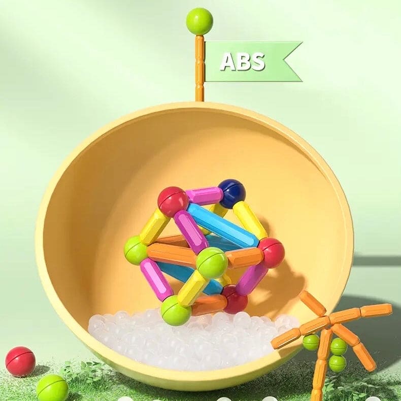 Magnetic Blocks Bar Toy, Magnetic Sticks & Balls Building Blocks Toys.