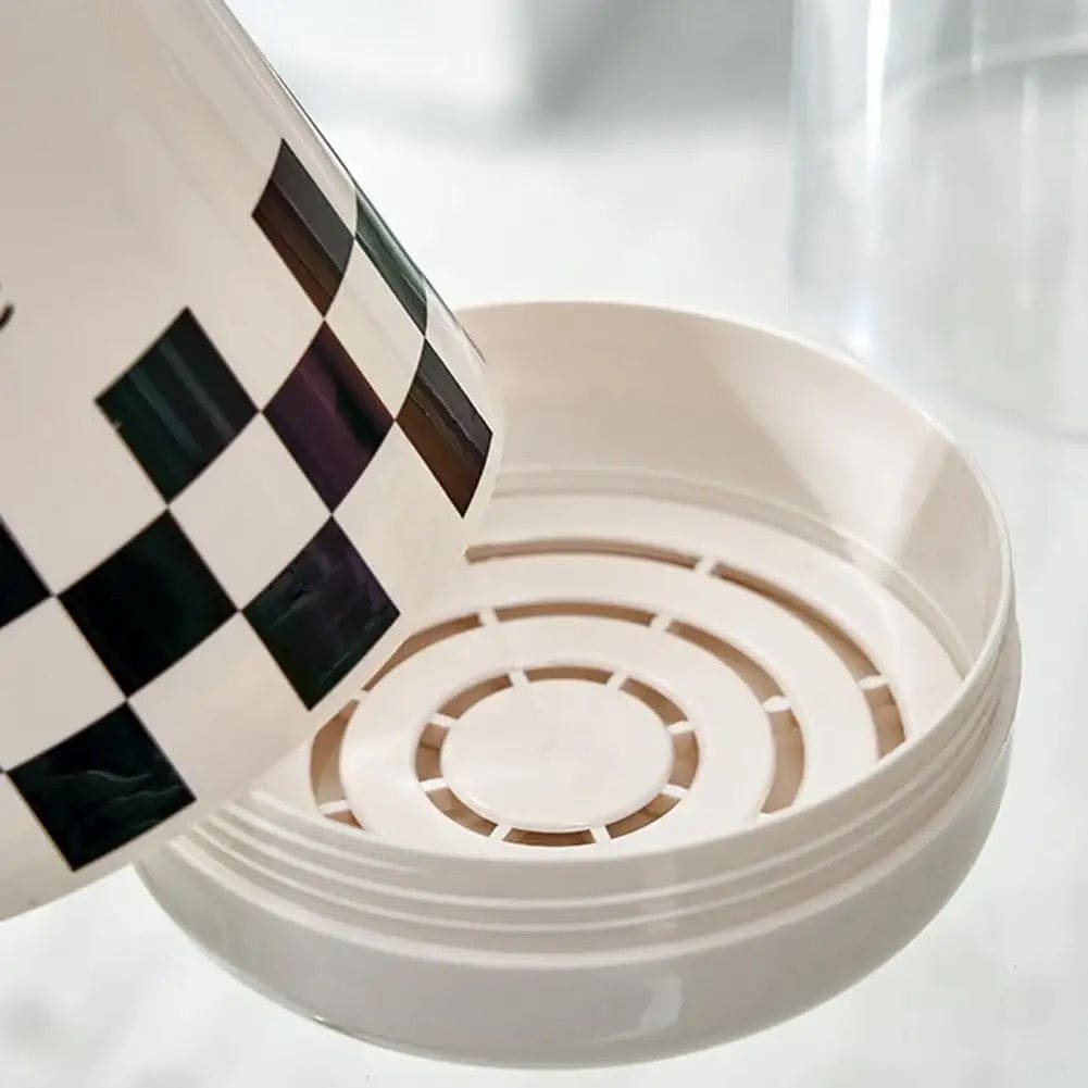 Daily Life Printed Cutlery Holder, Removable Hollow Out Utensils Organizer, Base Plate Drainable Spoon Fork Chopstick Stand Tray, Multifunctional Spoon Fork Chopstick Storage Holder, Household Kitchen Tableware Storage Holder Box