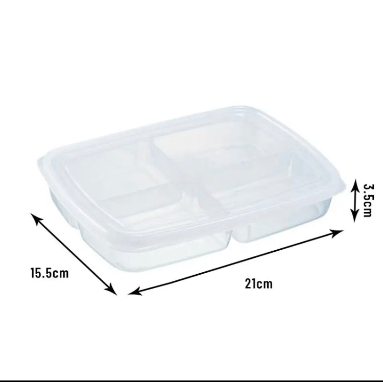 Transparent Four Grid Box, Food Storage Container, Storage Box Frozen Meat Compartment