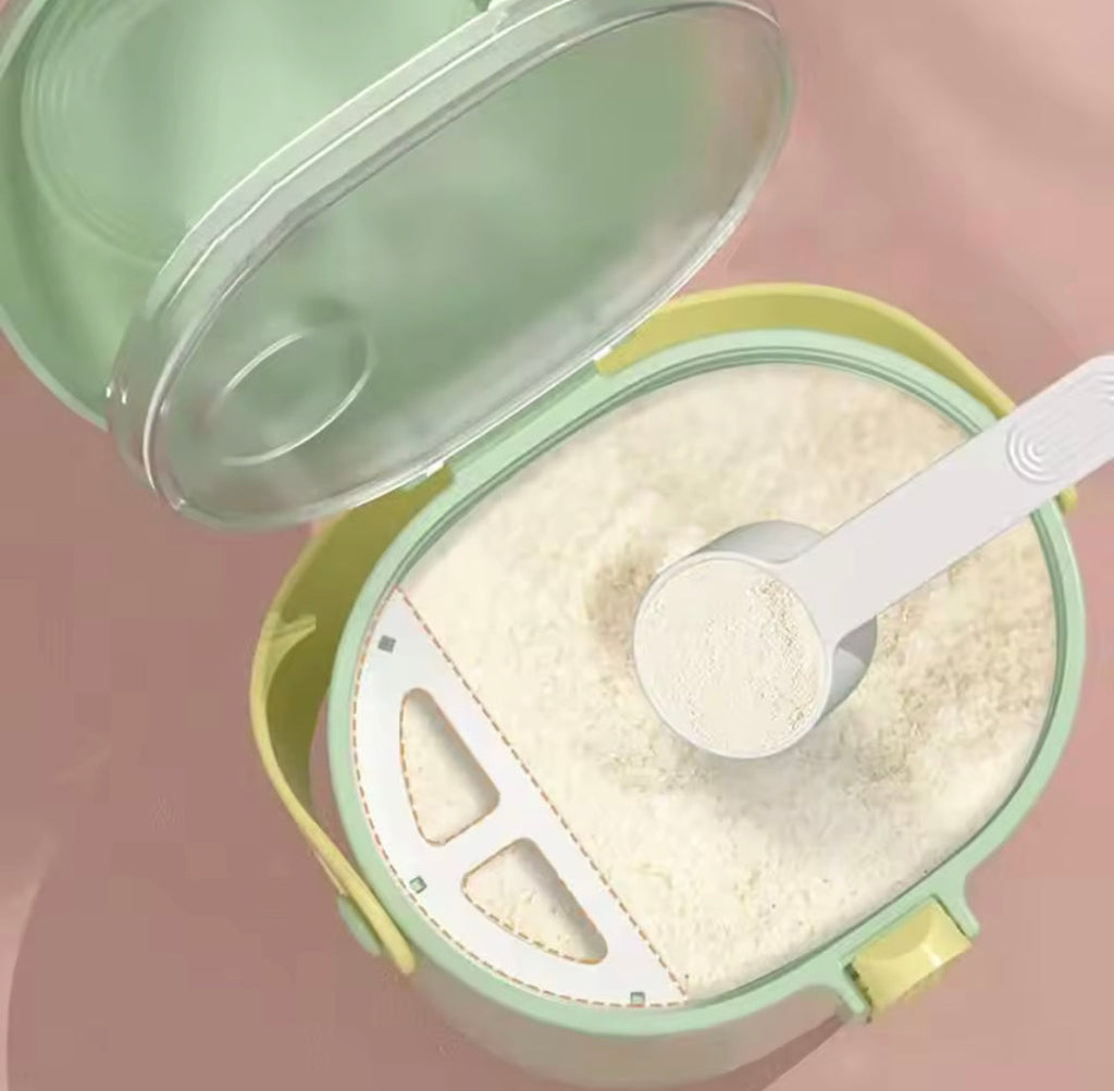 Baby Milk Powder Container With Spoon, Portable Baby Food Storage Box, Newborn Toddler Snack Box, Baby Essentials