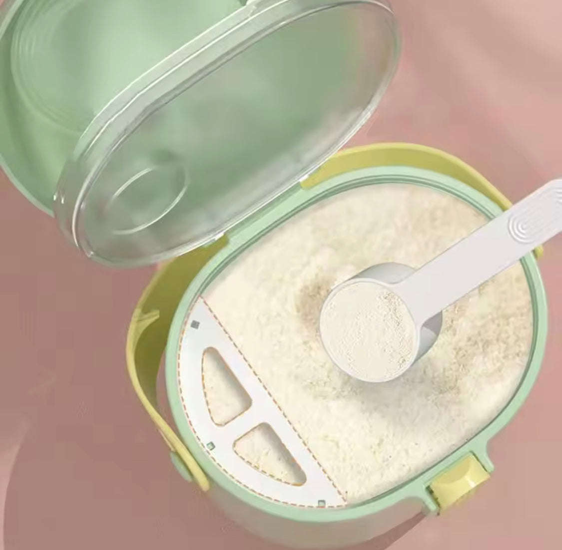 Baby Milk Powder Container With Spoon, Portable Baby Food Storage Box, Newborn Toddler Snack Box, Baby Essentials