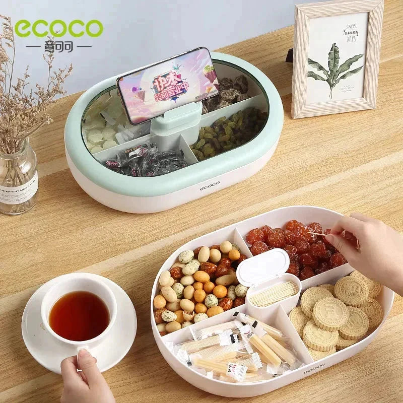 Ecoco Double Layer Candy & Dry Fruits Box