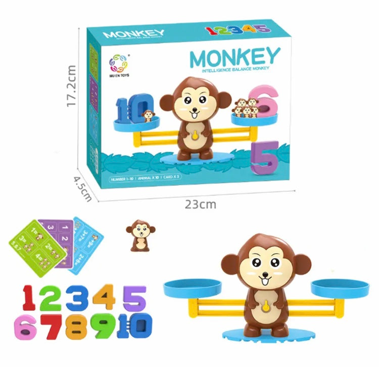 Monkey Balance Math Toy, Kiss Educational Games, Numbers Learning Toy Teaching Toy