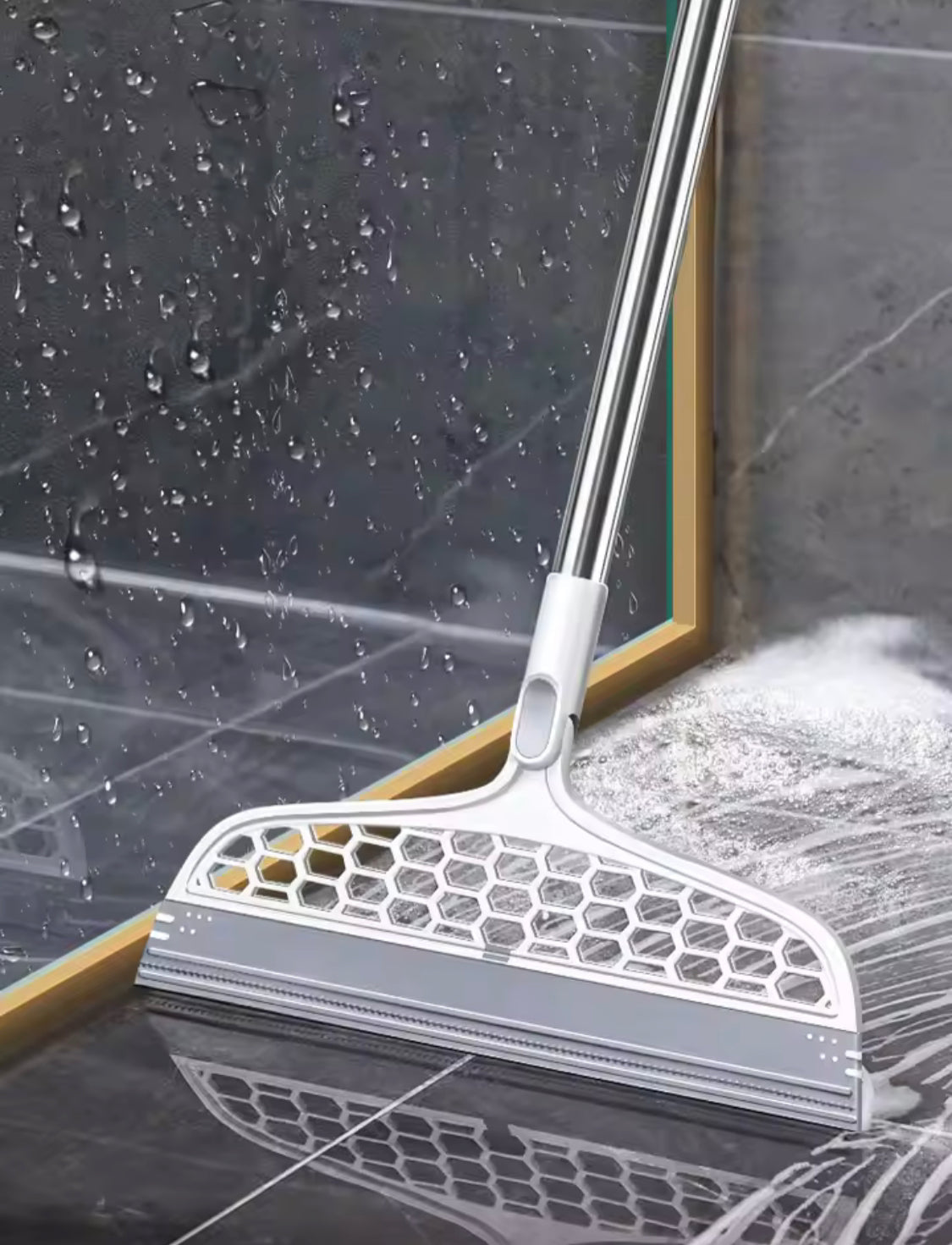 180° Rotatable Magic Rubber Broom Mop, Hand Dust Silicone Broom, Home Floor Cleaning Squeegee Wiper, Flooring Household Cleaning Tool