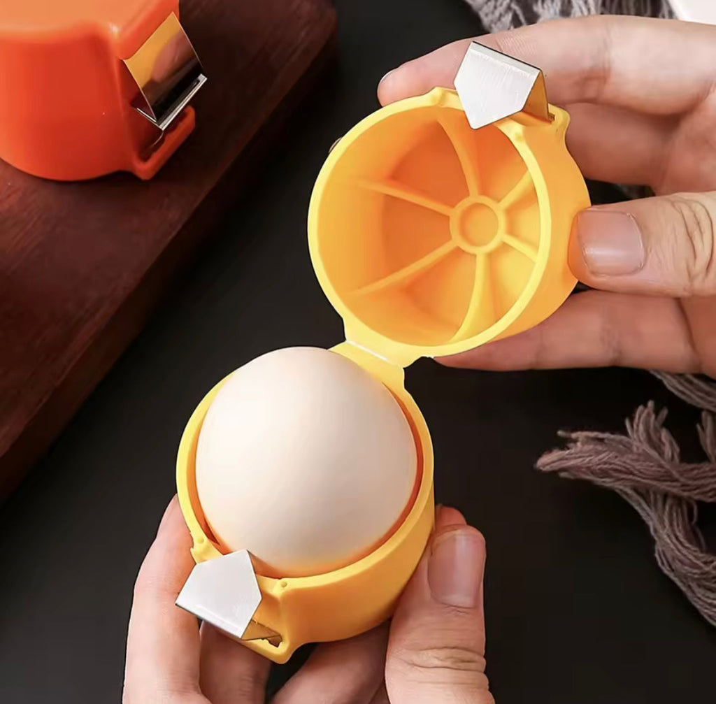 Egg Shell Opener, Quick Peel And Yolk Separator, Durable Kitchen Baking Essential With Easy Grip