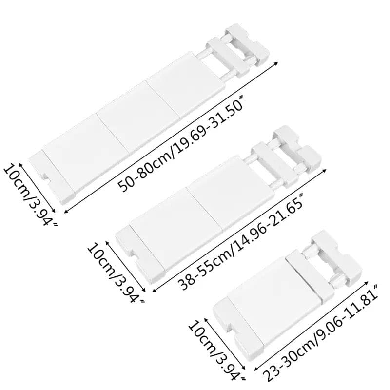 Telescopic Rod Rack, Adjustable Closet Storage Shelve, Wall Mounted Partition Separator Board, Window Sill Retractable Storage Rack, Multipurpose Shelves Cabinet Holder, Retractable Gap Storage Rack