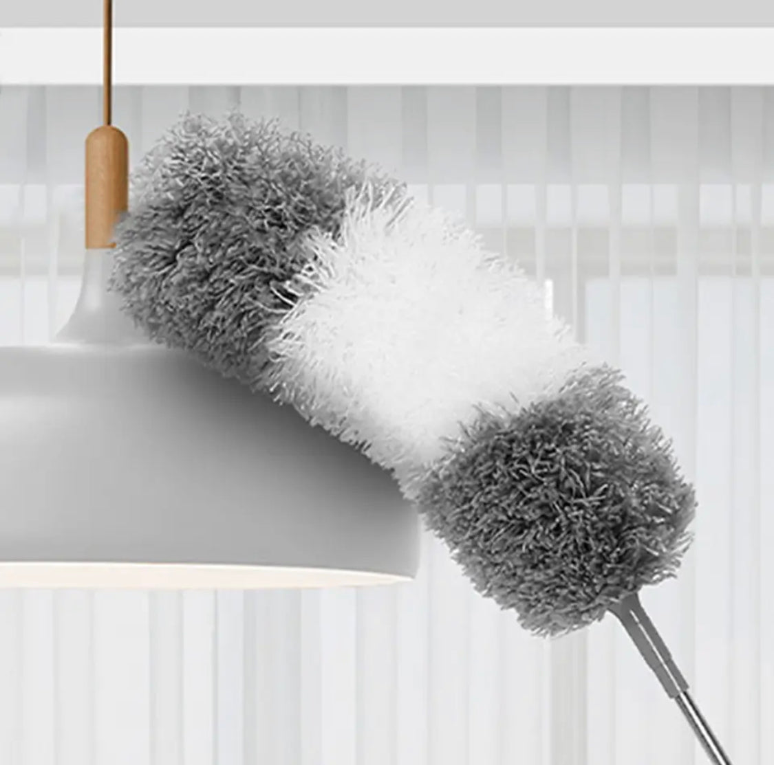 Telescopic Cleaning Duster Brush, Bendable Dust Cleaning Brush, Microfiber Extendable Duster