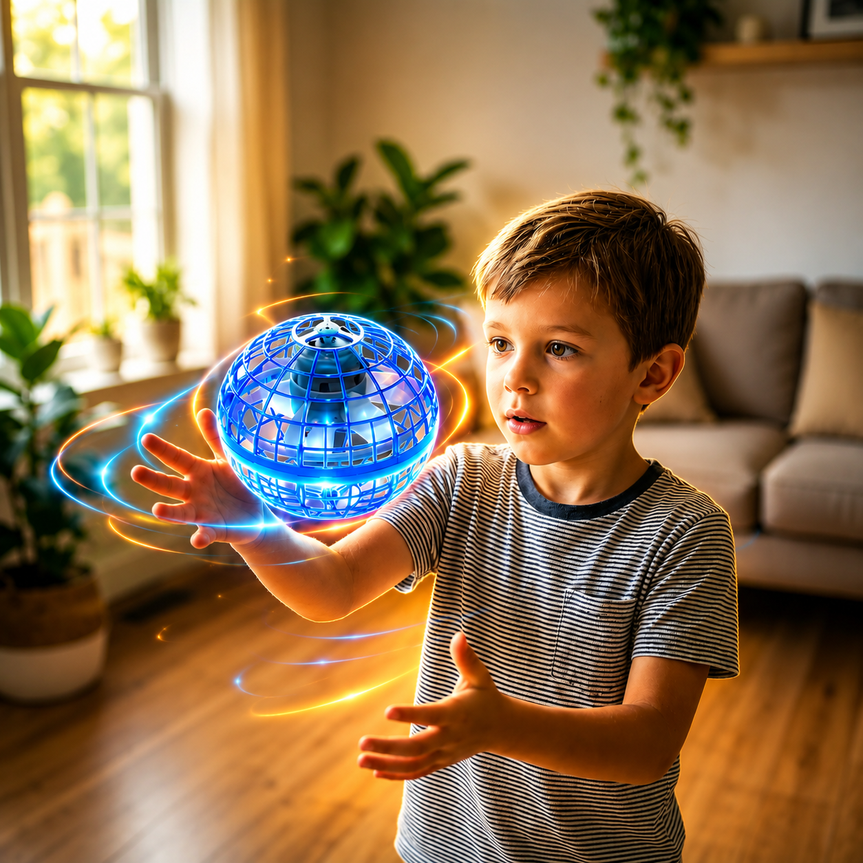 New Pro Flying Ball Space Orb Magic Mini Drone UFO Boomerang Toy.