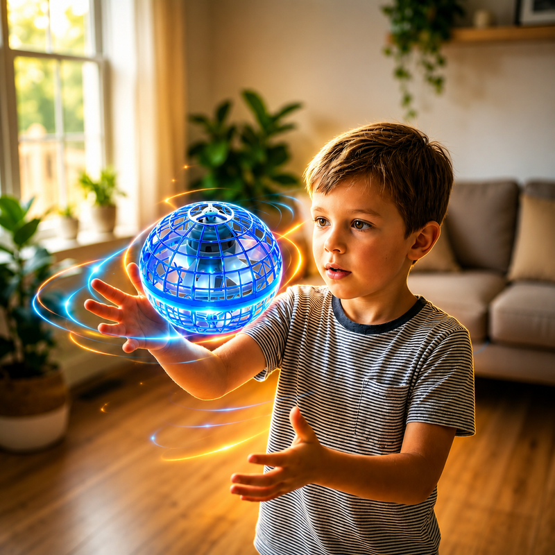 New Pro Flying Ball Space Orb Magic Mini Drone UFO Boomerang Toy.