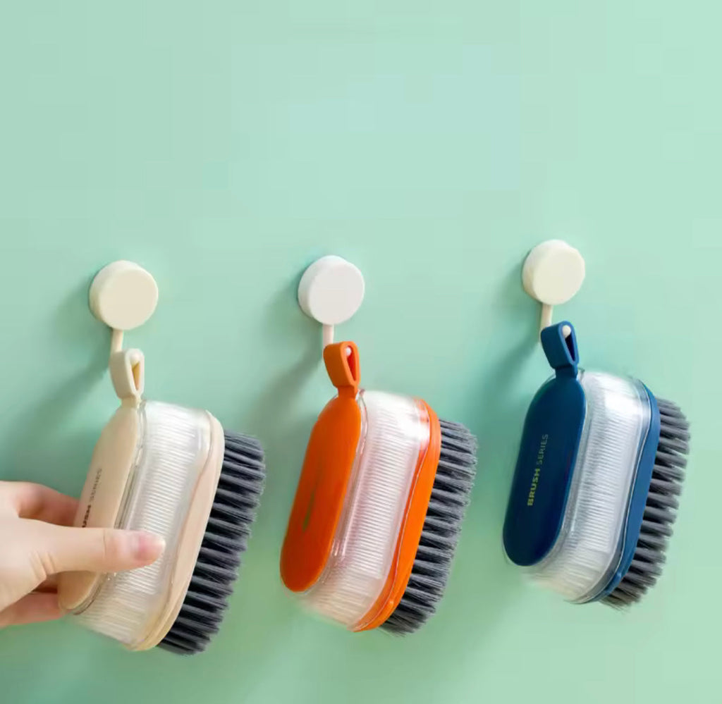 Double Head Clothes Scrubbing Brush, Multifunctional Soft Shoes Brush, Kitchen Soft Bristled Double Sided Brush