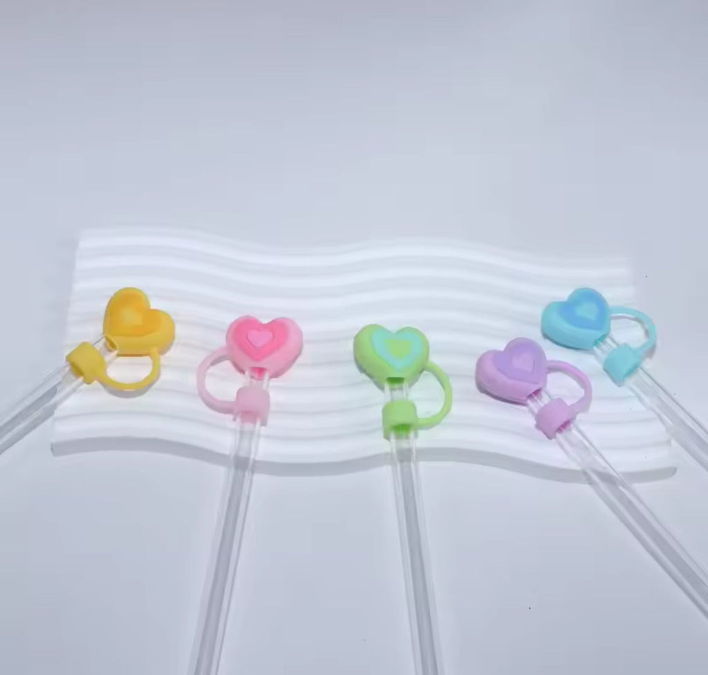 Set Of 3 Silicone Straw Topper, Dust Proof Tumbler Straw Cover, Reusable Straw Tips, Straw Cup Accessories