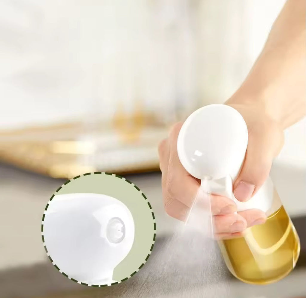 Transparent Glass Kitchen Oil Spray Bottle, Cooking Oil Spray Bottle, Barbecue Spray Oil Dispenser