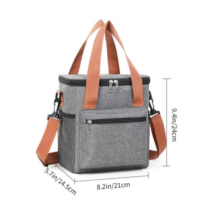Picnic Thermal Insulated Bag, Large Capacity Lunch Bag, Office Bento Lunch Bag