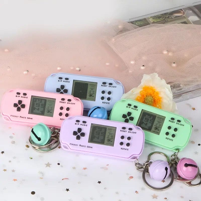 Mini PSP Game Keychain, Retro Console Video Game, Handheld Game Console, Game Console Keychain, Nostalgic Classic Game, Pocket Multi Game, Portable Parent-Child Games Console, New Tetris Game Console Keychain