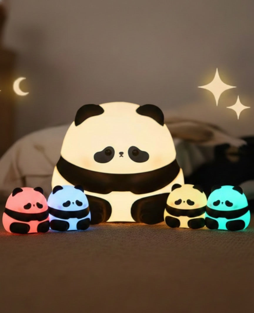 Cute Panda Silicone Touch Night Light