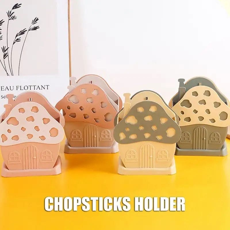 Mushroom Drying Cutlery Basket, Kitchen Tableware Storage Rack Cutlery Holder, Multifunctional Kitchen Sink Box, Hollow Drainer Spoon Fork Holder
