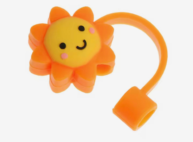 Set Of 3 Silicone Straw Topper, Dust Proof Tumbler Straw Cover, Reusable Straw Tips, Straw Cup Accessories