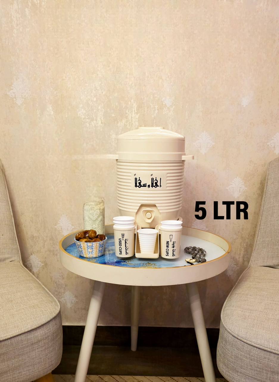 Water Cooler With Glass, Mini water cooler tank, Kitchen Beverage Dispenser Cooler