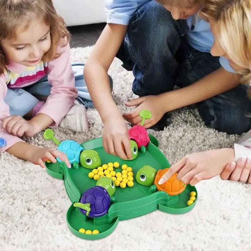 Hungry Turtle Board Toy, Turtle Snatching Bean Ball Table Game.