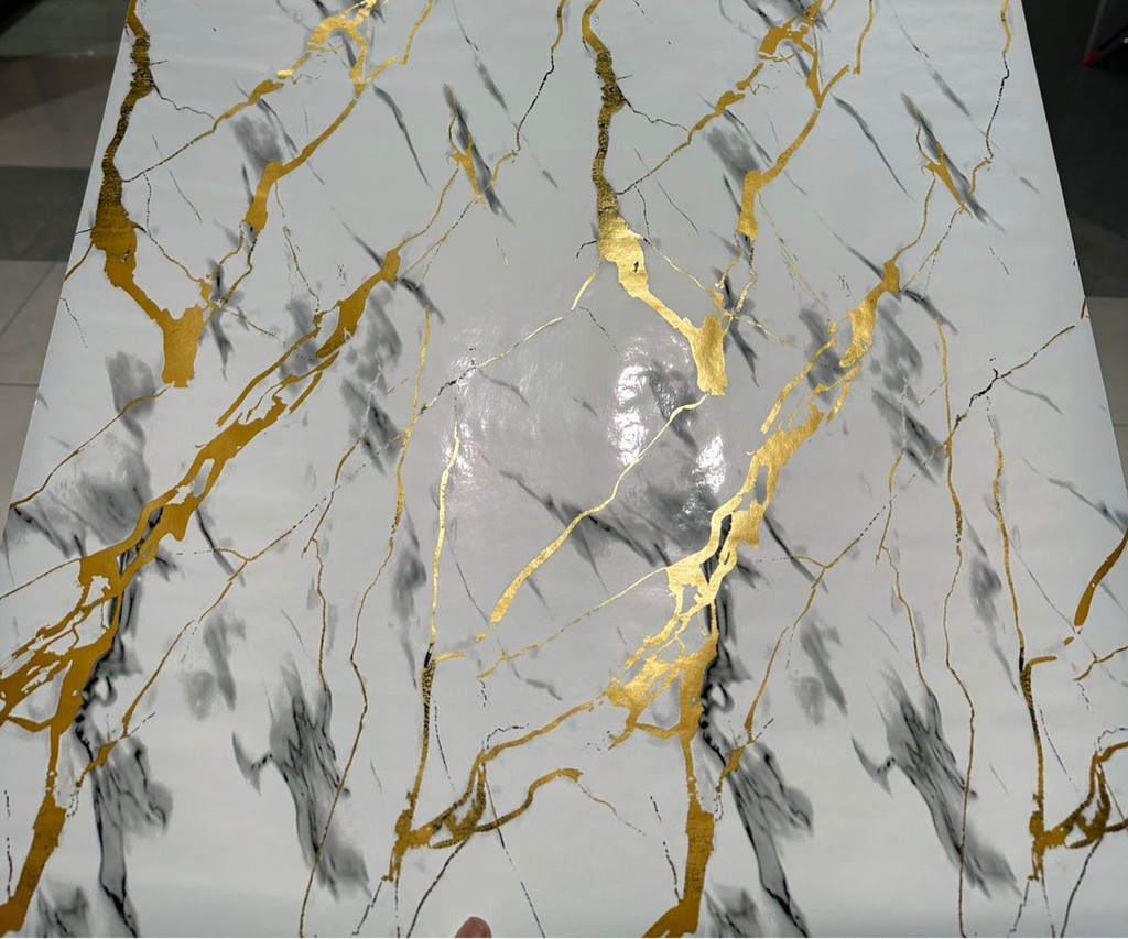 Waterproof UV Marble Sheet, Self Adhesive KSE Walls Sticker, Kitchen Cabinets Countertop Wallpaper