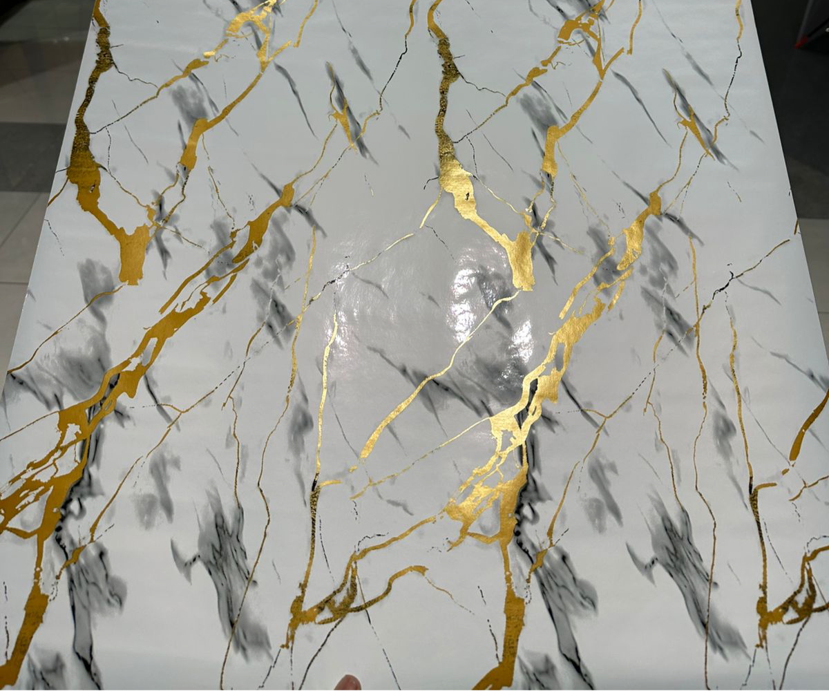 Waterproof UV Marble Sheet, Self Adhesive KSE Walls Sticker, Kitchen Cabinets Countertop Wallpaper