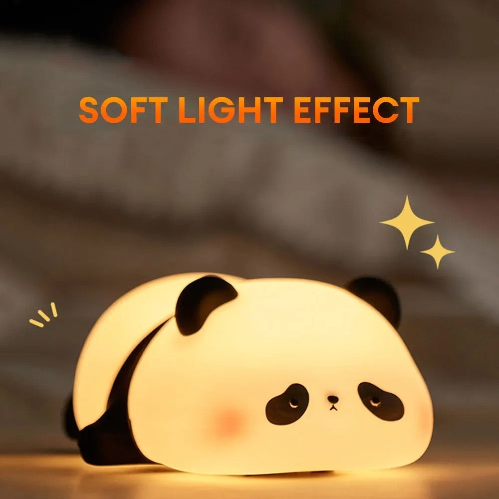 Cute Panda Silicone Touch Night Light