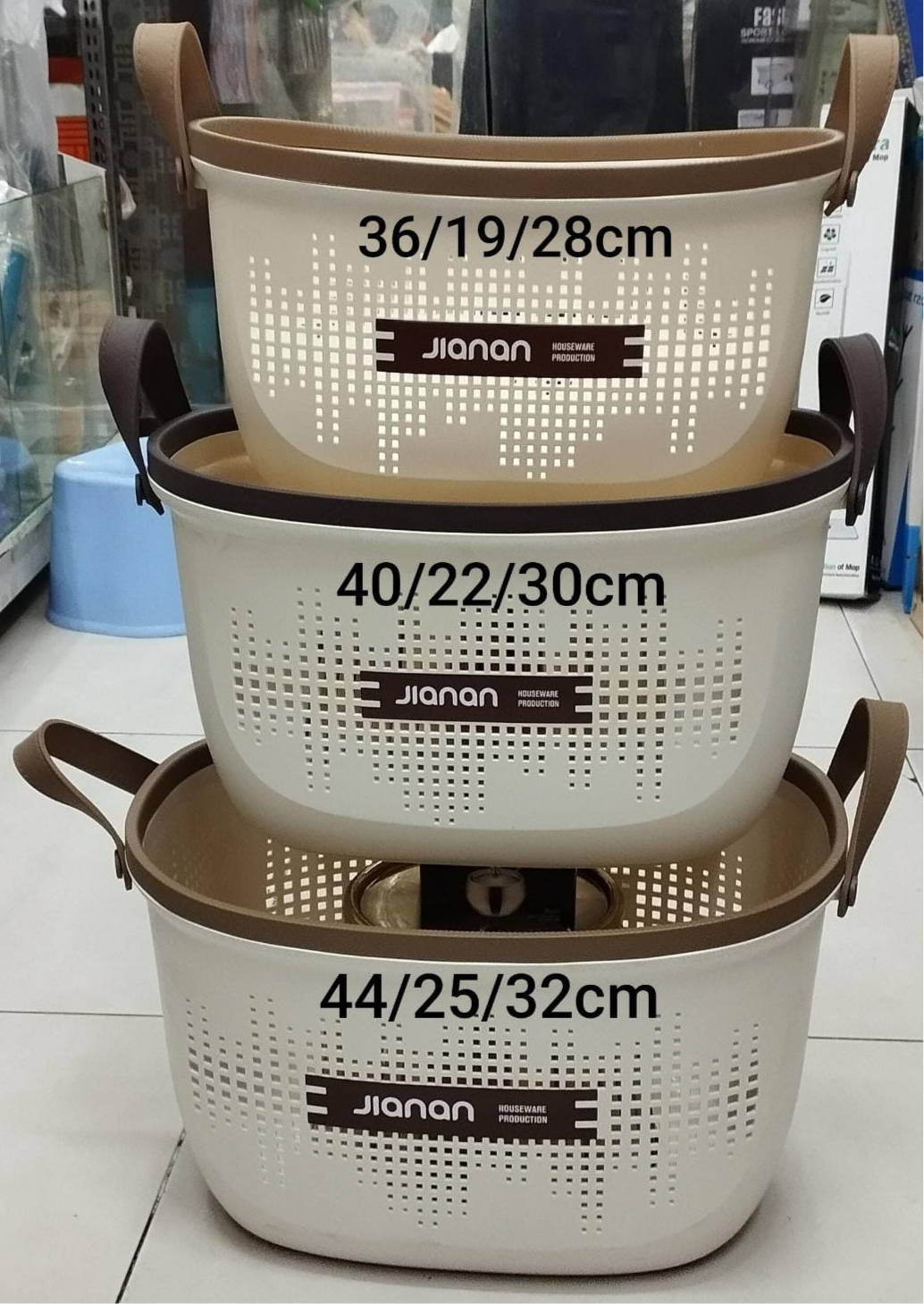 3pcs Multipurpose Storage Basket, Closet Organization Container Basket, Toiletries Storage Basket