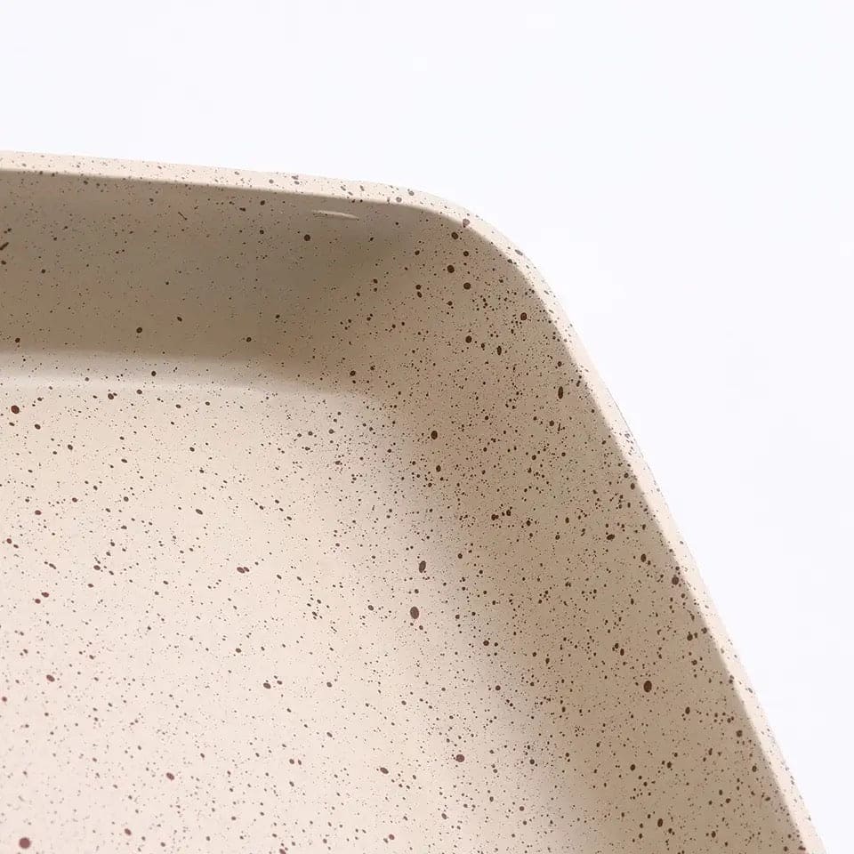 Square Ceramic Frying Pan, Durable Stone Frying Pan, Wooden Handle Square Frying Pan, Omelette Non Stick Fry Egg Kitchen Breakfast Maker, Square Thick Frying Tool, Anti Slip Tamagoyaki Pan, Square Egg Pan, Daily Cookware Gadget, Home Kitchen Items