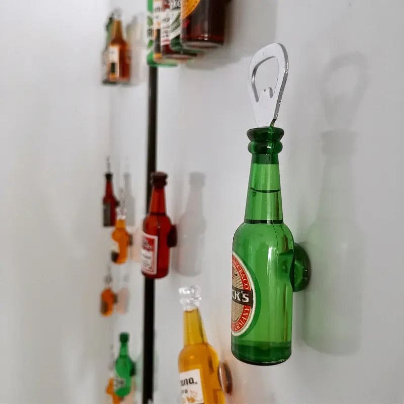 Mini Bottle Opener, Magnetic Fridge Bottle Opener.