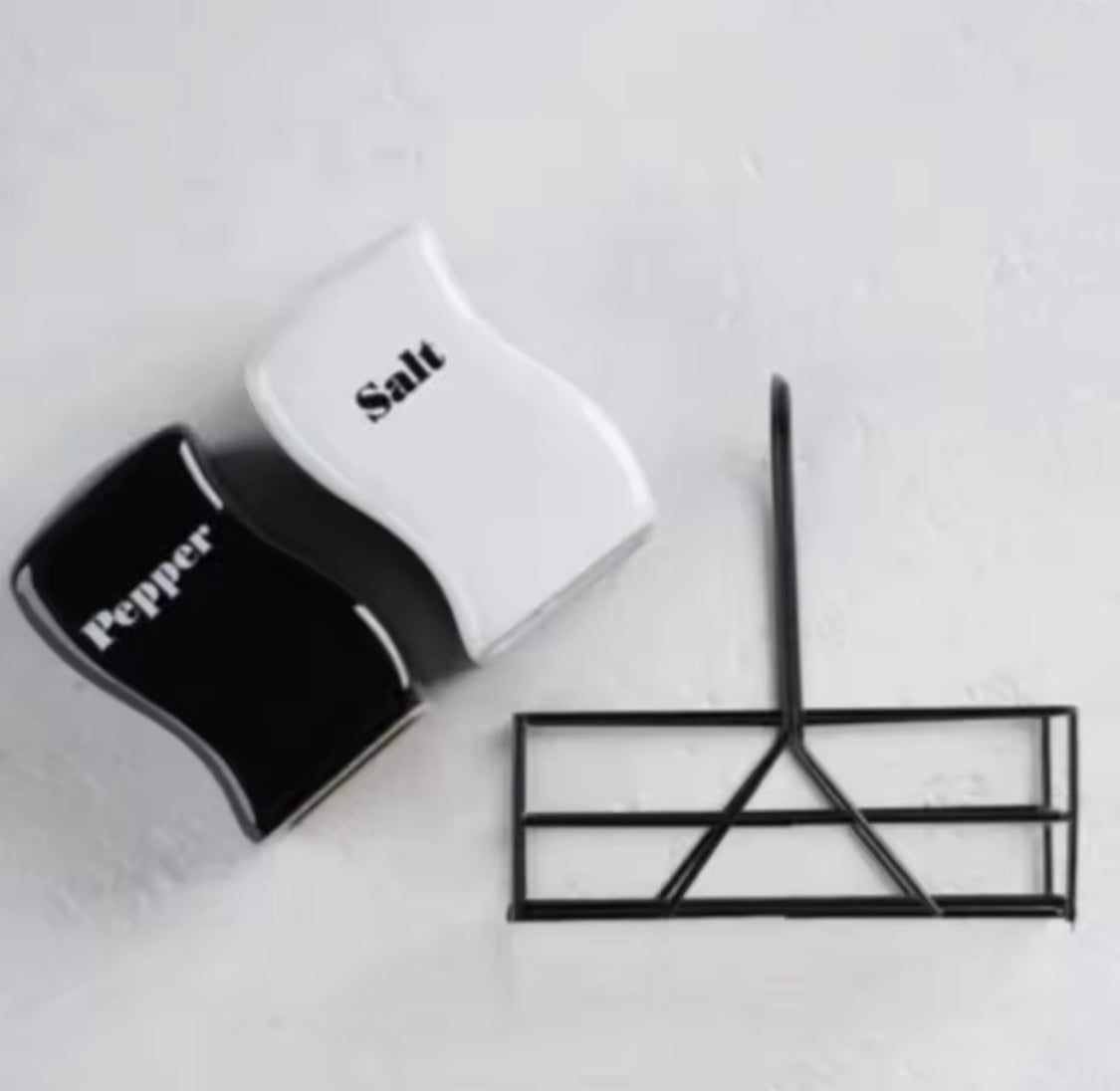 Iron Frame Ceramic Salt And Pepper Shaker, Tabletop Spice Jar Container, Condiment Grinding Tool Kitchen Gadget, Adjustable Salt And Pepper Shaker, Durable Spice Grinder