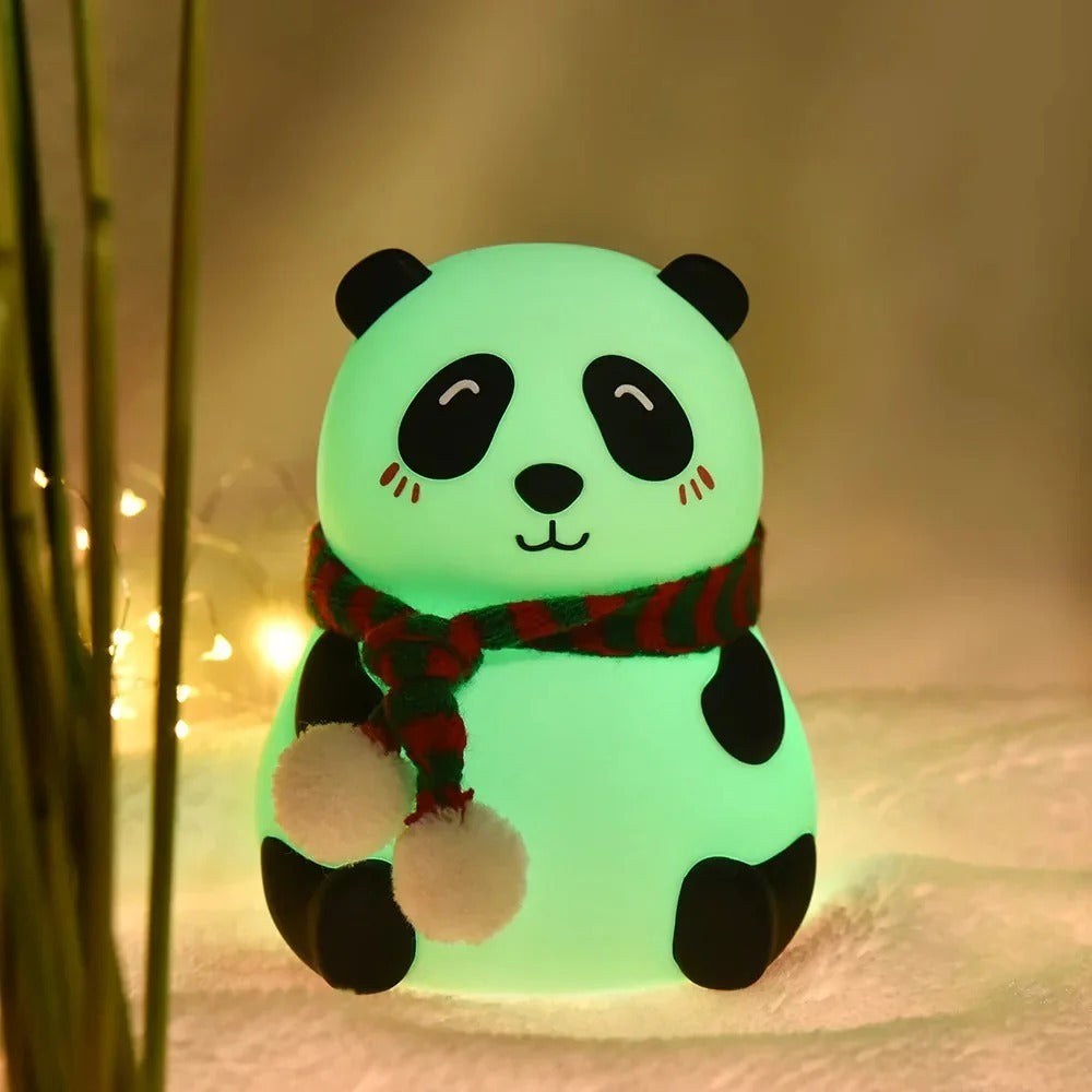 Cute Panda Silicone Touch Night Light