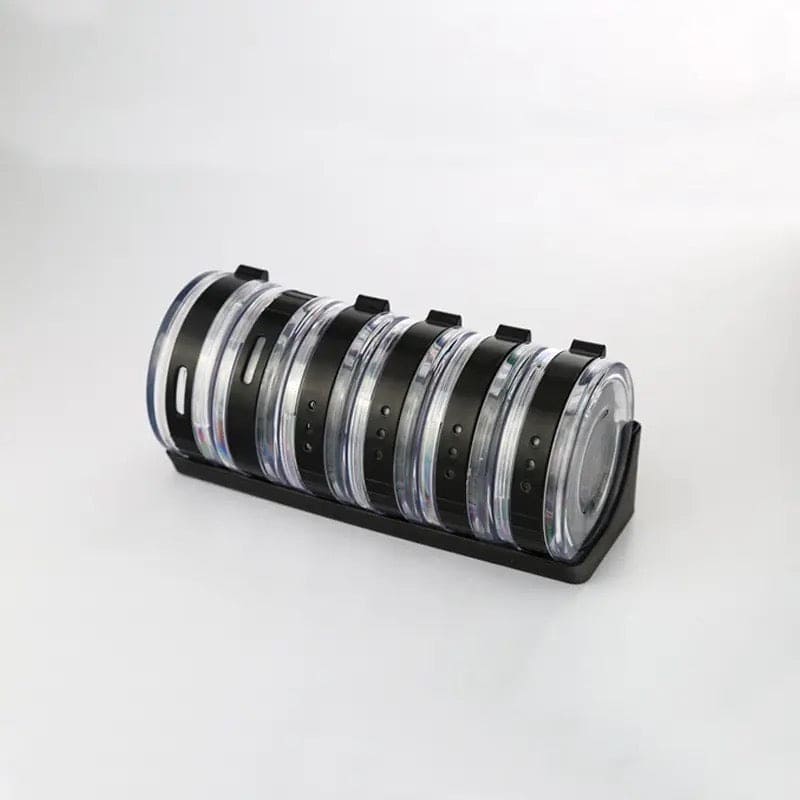 Set Of 6 Coin Spice Jar, Kitchen Condiment Storage Box, Multifunctional Transparent Cellular Spice Bowl, Creative Transparent Seasoning Cans, Kitchen Spice Mill Storage Condiment Bottles