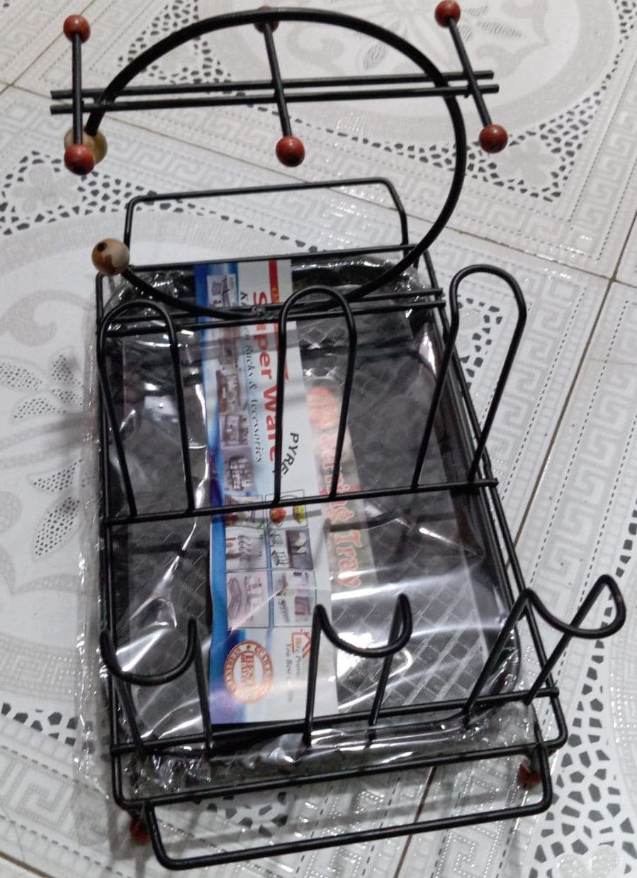 Metal Utensils Unit, Dishes Cutlery Dry Rack, Multifunction Metal Utensils Holder