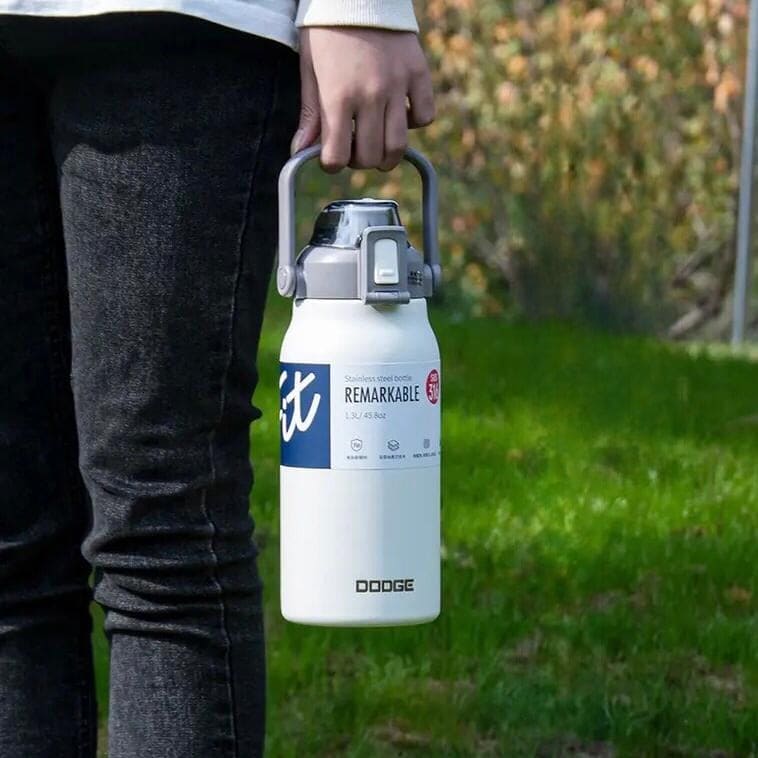 Large Belly Thermal Thermos, Portable High Capacity Vacuum Sport Thermal Bottle, Double Wall Stainless Steel Vacuum Water Bottle, Vacuum Insulated Beverage Container For Outdoor