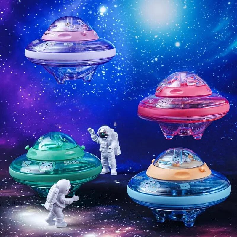 Cartoon UFO Water Bottle, Kid School Water Cup, Portable Cartoon Student Straw Cup, oft Suction Nozzle Water Cup for Kids, Plastic Water Juice Bottles, Sports Water Bottle with Leak Proof Flip Top Lid