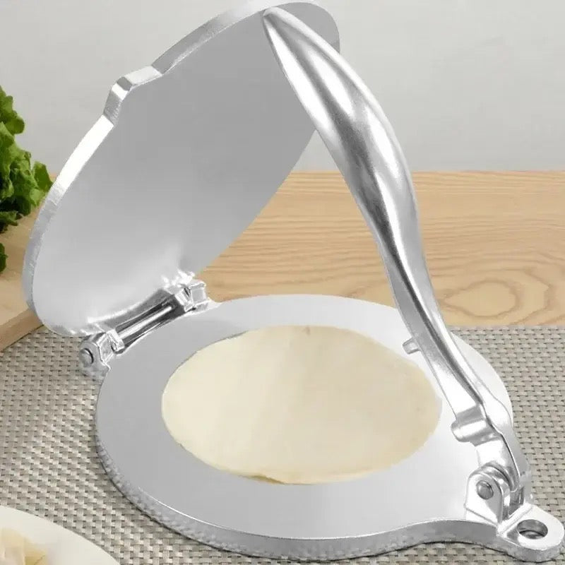 Roti Press Maker, Foldable Doughs Pressing Tool, Manual Corn Tortillas Pressing Tools, Non Stick Tortilla Pie Maker Press Pan, Foldable Durable Chapati Presser, Homemade Tortilla Pie Bakeware, Home Kitchen Cooking
