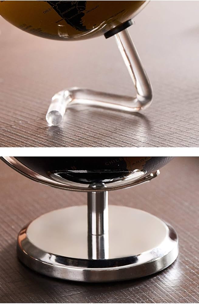 World Globe with Rotating Bracket Decoration, Study Desk Decor Globe, Home Decor Accessories,