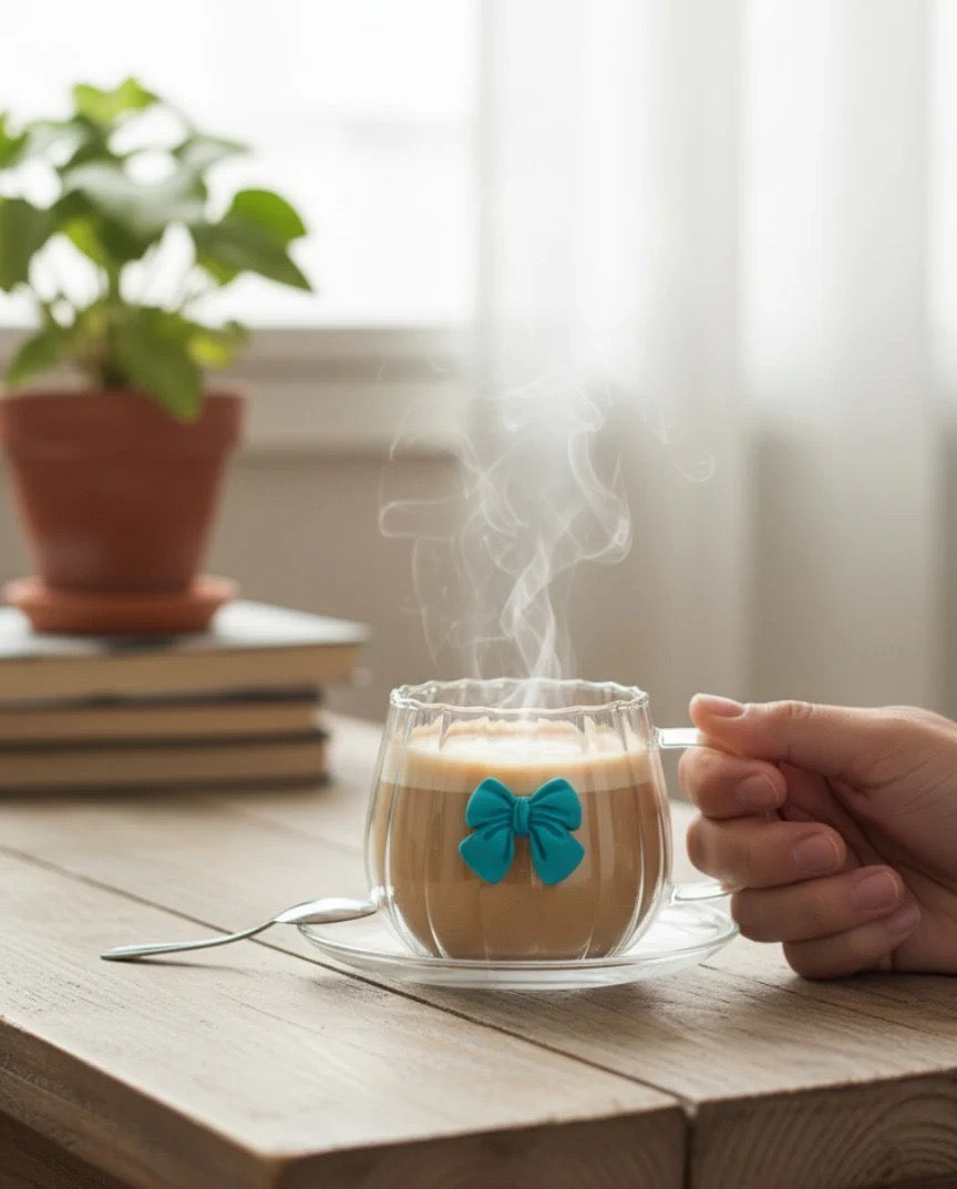 The Transparent Pumpkin Shape Glass Cup. (6 pcs)