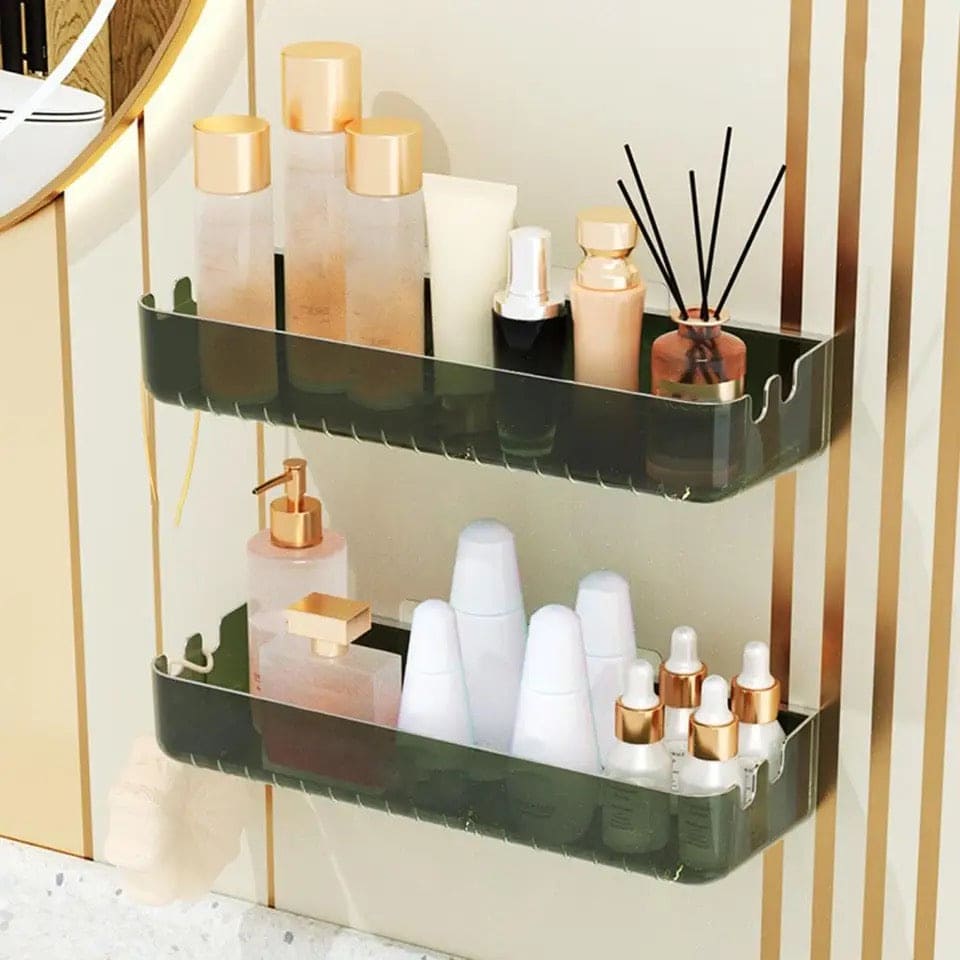 Letter Print Bathroom Storage Shelf.