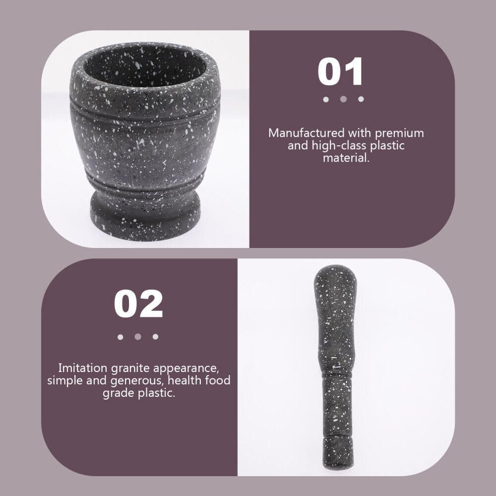 Spice Crusher Bowl, Garlic Herb Spice Mixing Grinding Bowl, Kitchen Imam Dasta Set, Household Grinder Garlic Masher Bowl, Multifunctional Garlic Herb Spice Pill Cup Grinder, DIY Sauce Making Mills, Marble Pattern Pestle Grinding Tool For Kitchen
